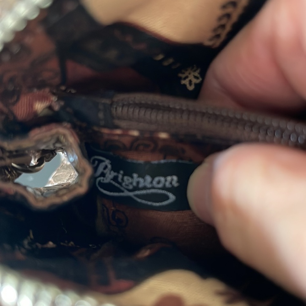 Brighton Bronze Croc Embossed Crossbody - Picture 9 of 10
